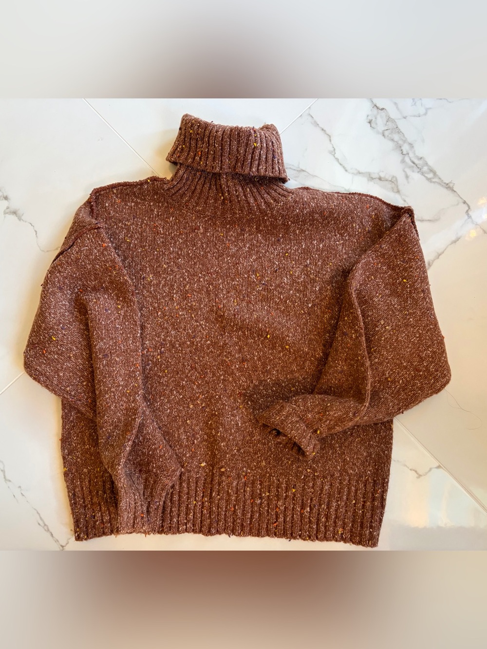 G.I.L.I. Rusty Tweed Turtleneck Sweater